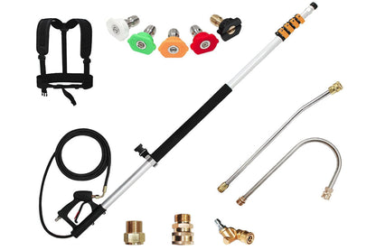 Telescoping Pressure Washer 7.3m Pole with Harness