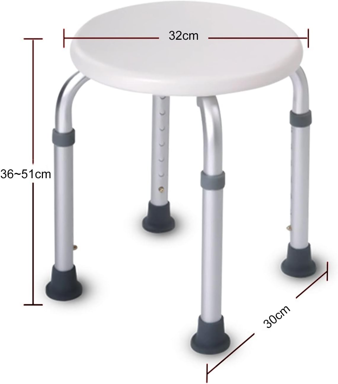 Shower Stool Height Adjustable