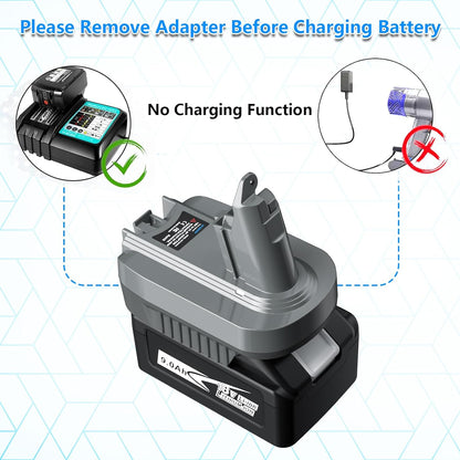 Makita to Dyson V6 Vacuum Cleaner Battery Adapter Converter