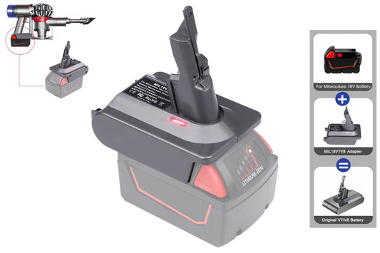 Milwaukee to Dyson Battery Adapter V7 / V8 Series Vacuum Cleaner Adapter Converter