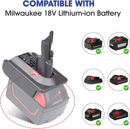Milwaukee to Dyson Battery Adapter V7 / V8 Series Vacuum Cleaner Adapter Converter