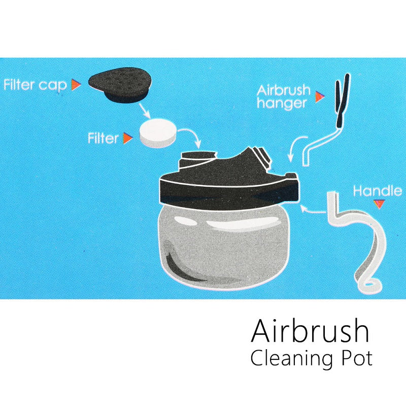 Airbrush Cleaning Pot