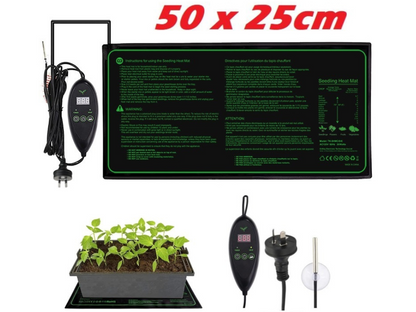 Seedling Heat Mat Plant Heated Pad 25x50CM