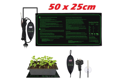 Seedling Heat Mat Plant Heated Pad 25x50CM