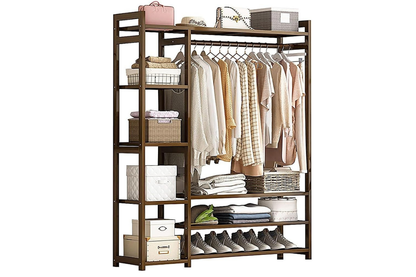 Bamboo Wardrobe Clothes Rack