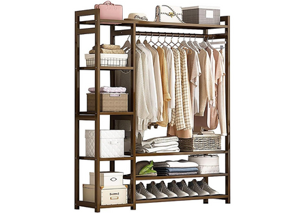 Bamboo Wardrobe Clothes Rack