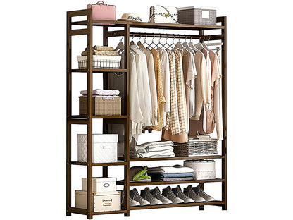 Bamboo Wardrobe Clothes Rack