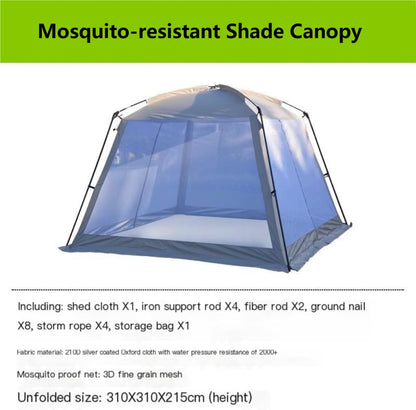 Anti-Mosquito Awning Canopy – Mesh Screen Portable Beach & Camping Tent