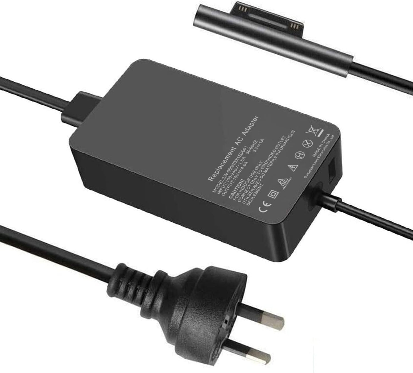 Replacement Charger for Microsoft Surface Pro X/7/6/5/4/3 65W