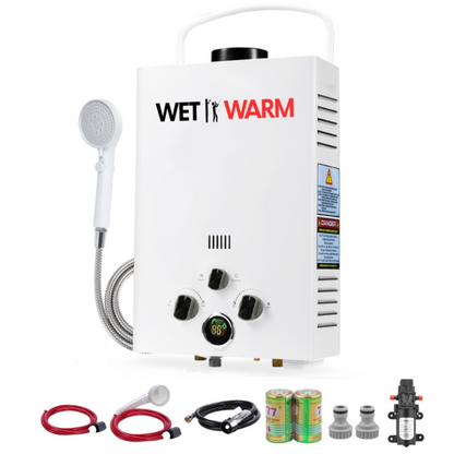 Gas Water Heater 8L + 12V Pump