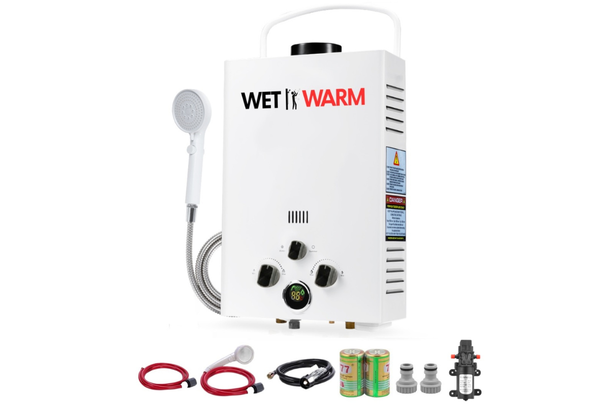 Gas Water Heater 8L + 12V Pump