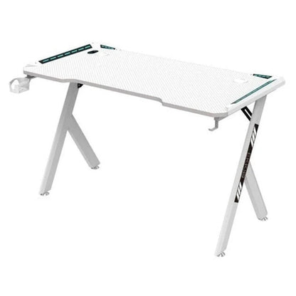 Gaming Desk & Chair Combo - RGB LED Desk + RGB LED Gaming Chair with Footrest