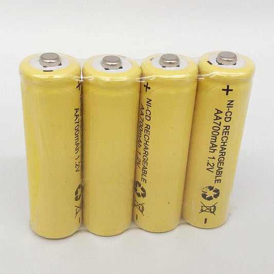 4Pcs 1.2V AA Rechargeable Battery 700mAh Rechargeable Ni-Cd Batteries