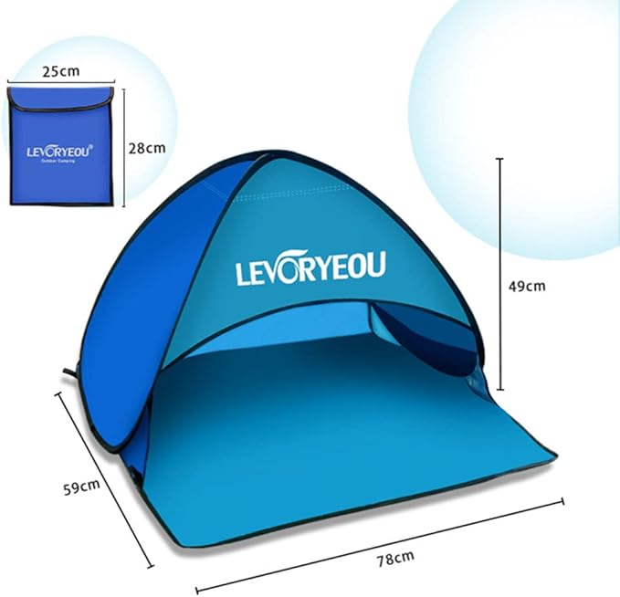 Mini Beach Sun Shade Canopy – Instant Pop-Up Tent