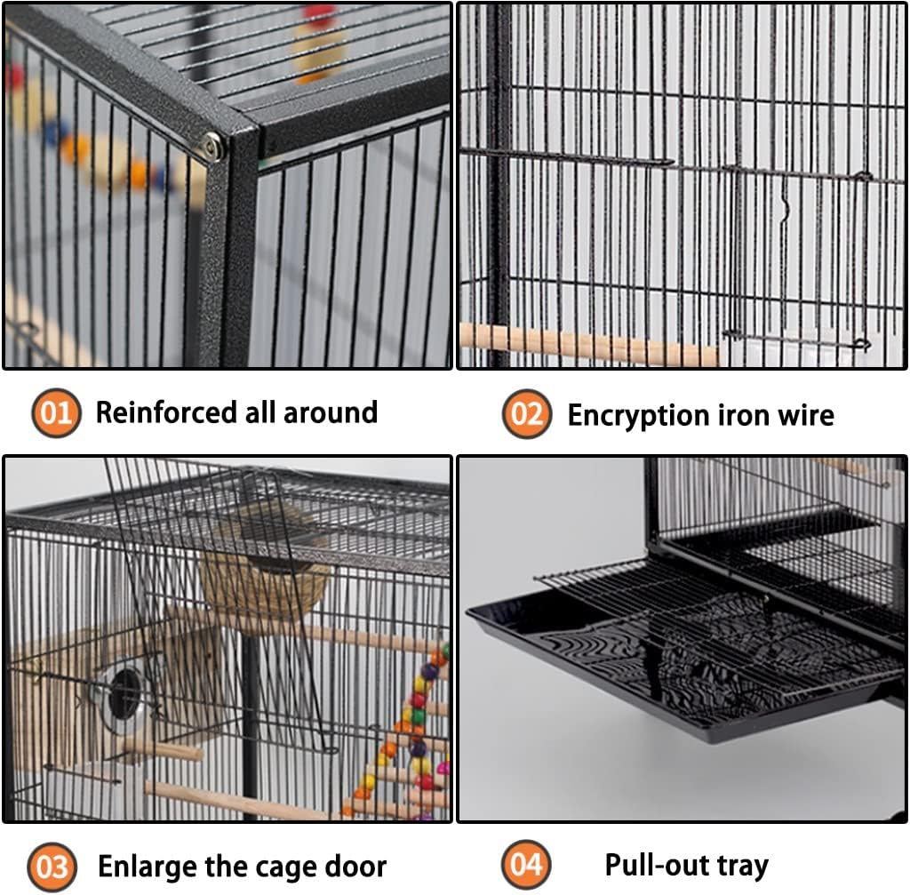 Bird Cage Parrot Aviary Perch Carrier