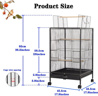 Bird Cage Parrot Aviary Perch Carrier