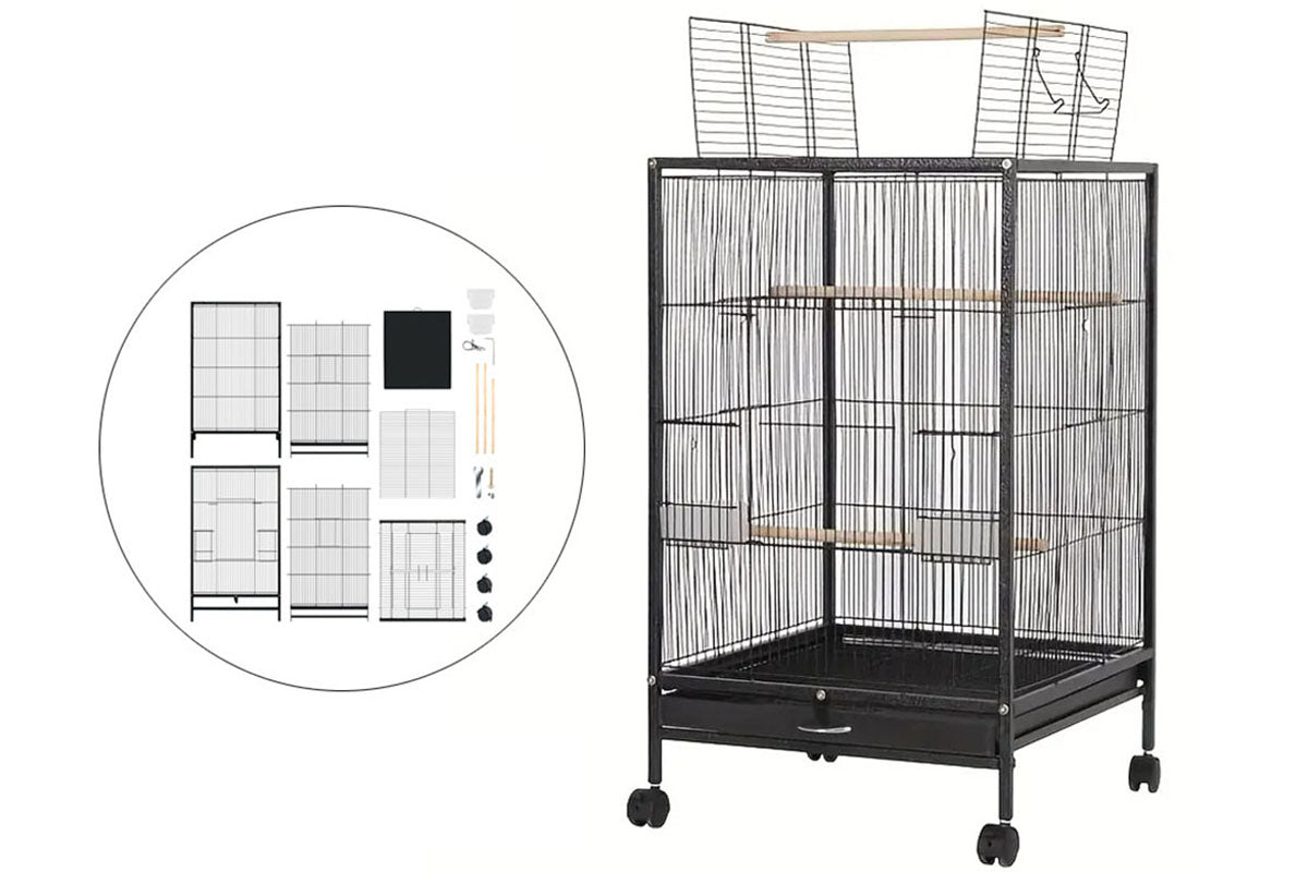 Bird Cage Parrot Aviary Perch Carrier