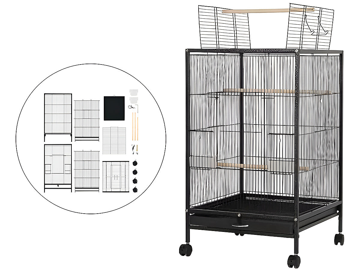 Bird Cage Parrot Aviary Perch Carrier