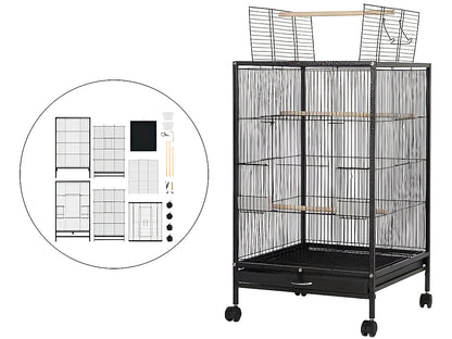 Bird Cage Parrot Aviary Perch Carrier