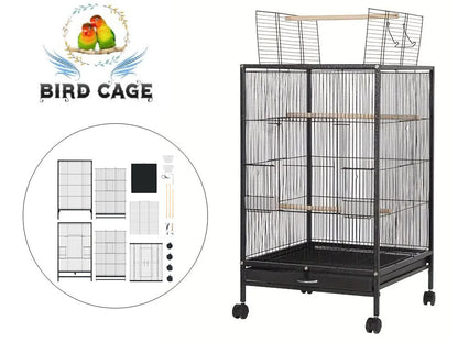 Bird Cage Parrot Aviary Perch Carrier