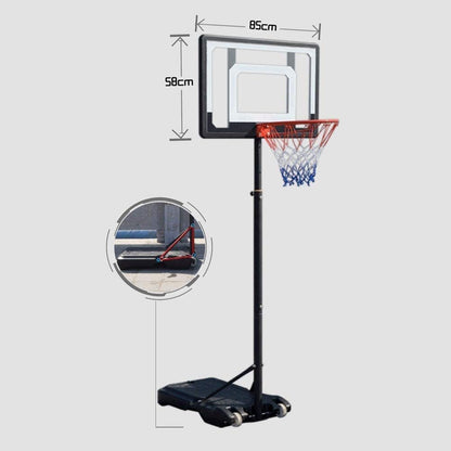 Adjustable Portable Basketball Hoop 2.5 M