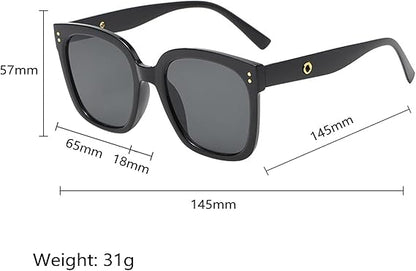ECOTREK Polarised Square Sunglasses UV400 – Retro Fashion Shades for Women LX06