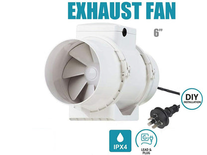 Inline Extractor Fan Exhaust Duct 150MM