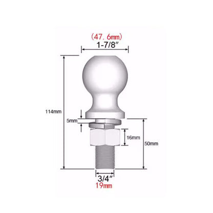 Trailer Tow Hitch Ball Mount