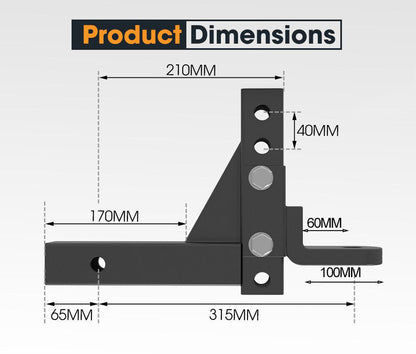 Trailer Tow Hitch Ball Mount