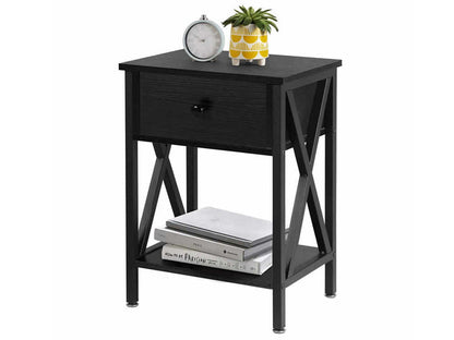 Bedside Table with Drawers