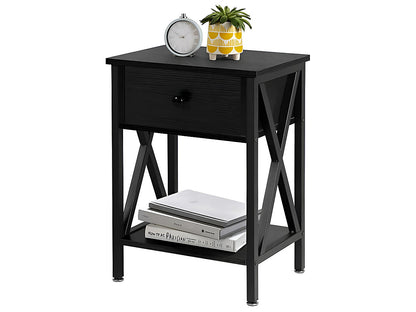 Bedside Table with Drawers
