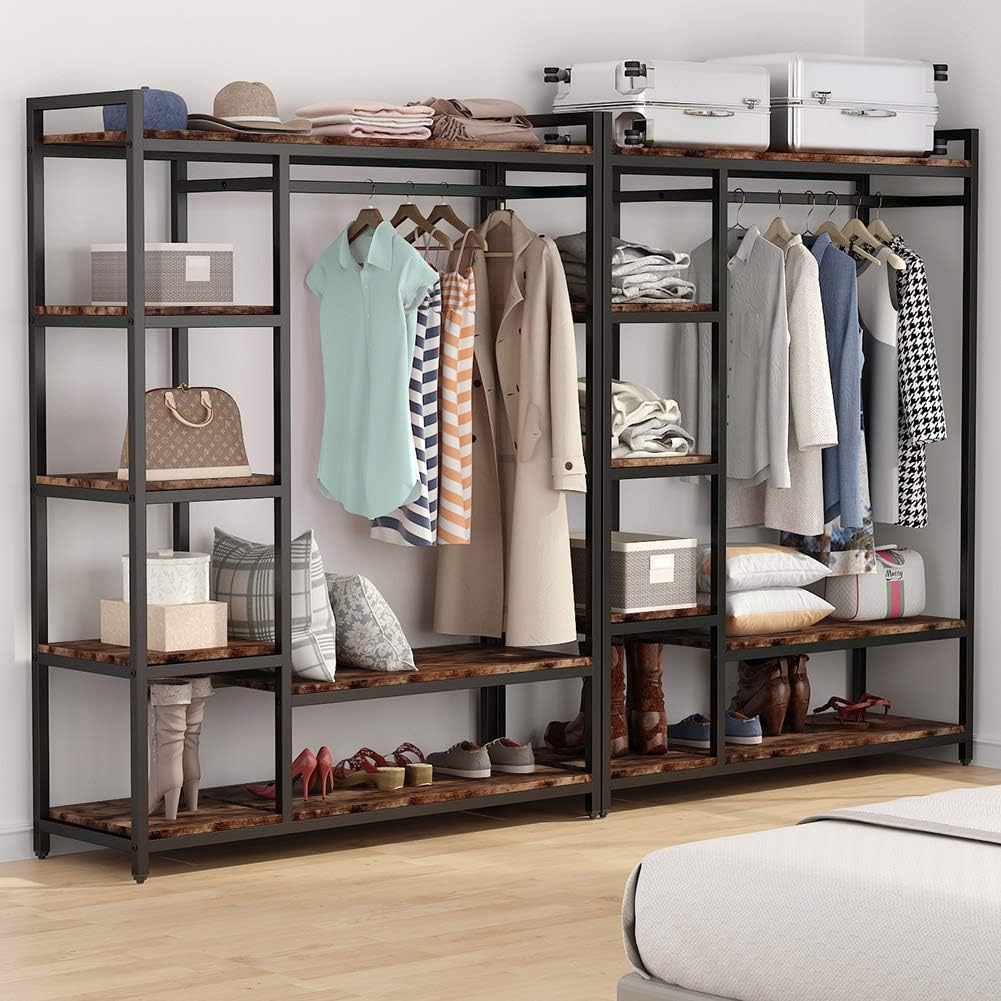 Metal Wardrobe Clothes Rack Clothes Organizer