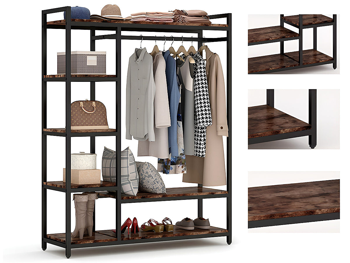 Metal Wardrobe Clothes Rack Clothes Organizer