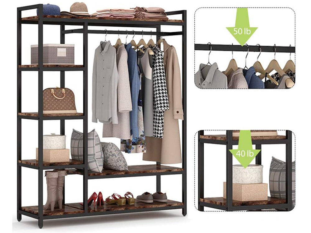 Metal Wardrobe Clothes Rack Clothes Organizer