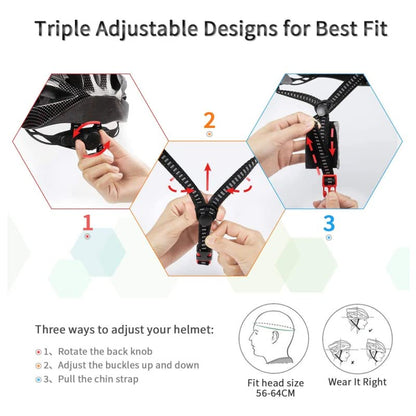HT-12 Bicycle Helmet – Lightweight Cycling Helmet with Adjustable Fit HT12502