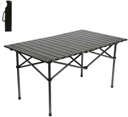 120 cm Portable Folding Camping Table – Roll-Up Outdoor Cooking & Picnic Table ZF1409