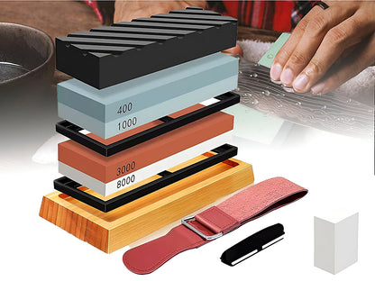 Knife Sharpener Whetstone Kit