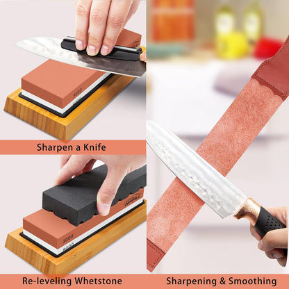Knife Sharpener Whetstone Kit