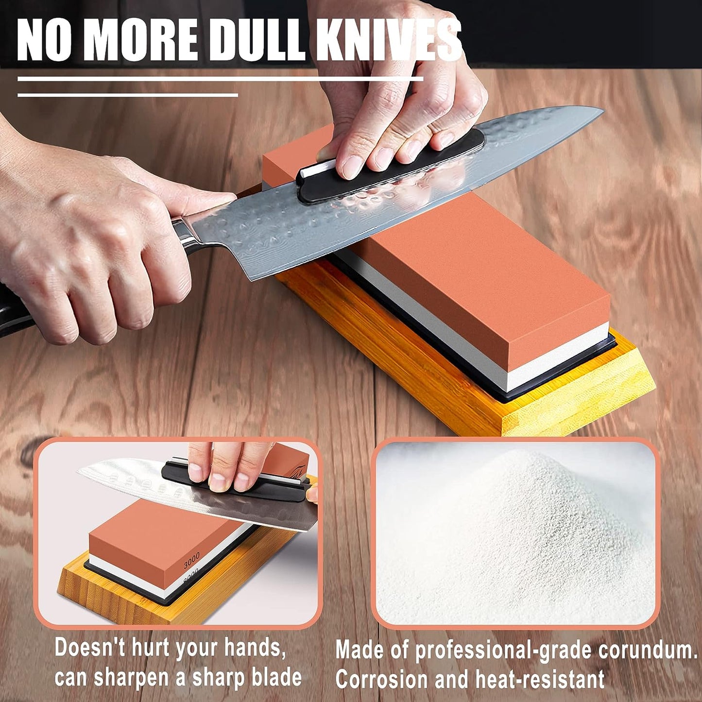 Knife Sharpener Whetstone Kit