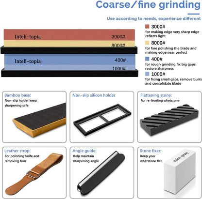 Knife Sharpener Whetstone Kit