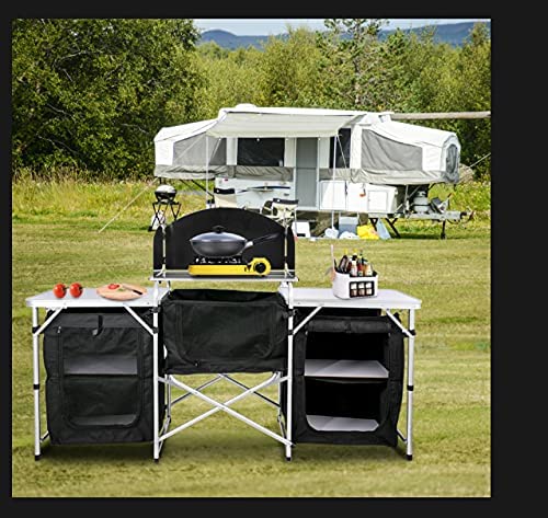 Camping Kitchen Table Portable Folding Camp Cook Table