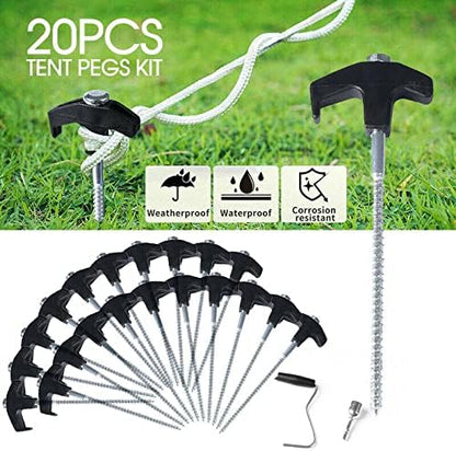 Camping Tent Pegs 20PCS Set