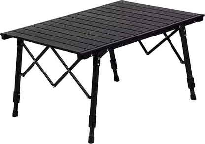 Aluminium Height Adjustable Egg Roll Camping Table – Portable Outdoor Table 89cm