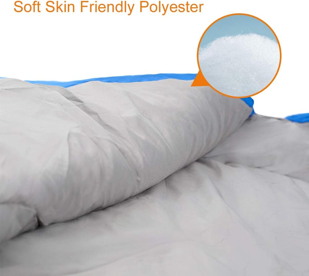 4-Season Adults Envelope Camping Sleeping Bag – Compact & Lightweight 61327