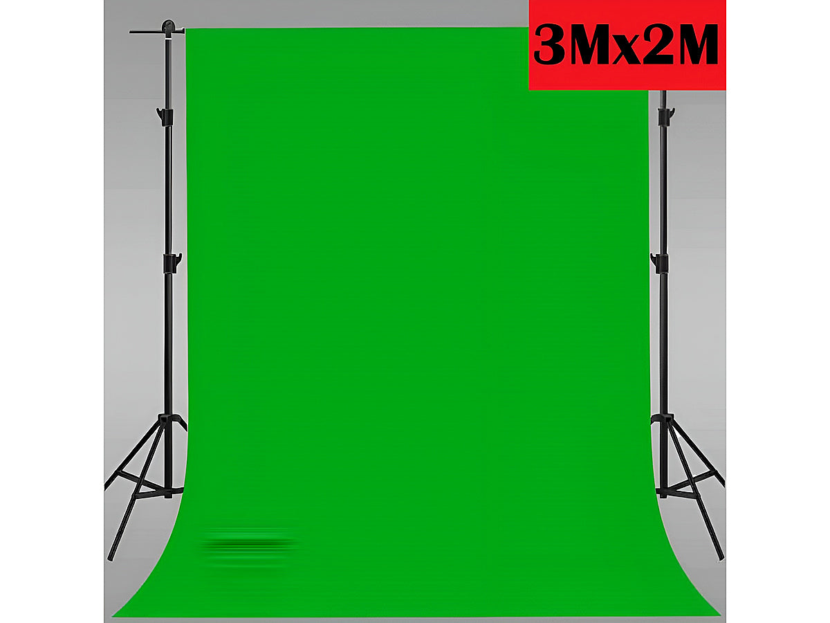 Chromakey Green Screen Backdrop 3mx2m