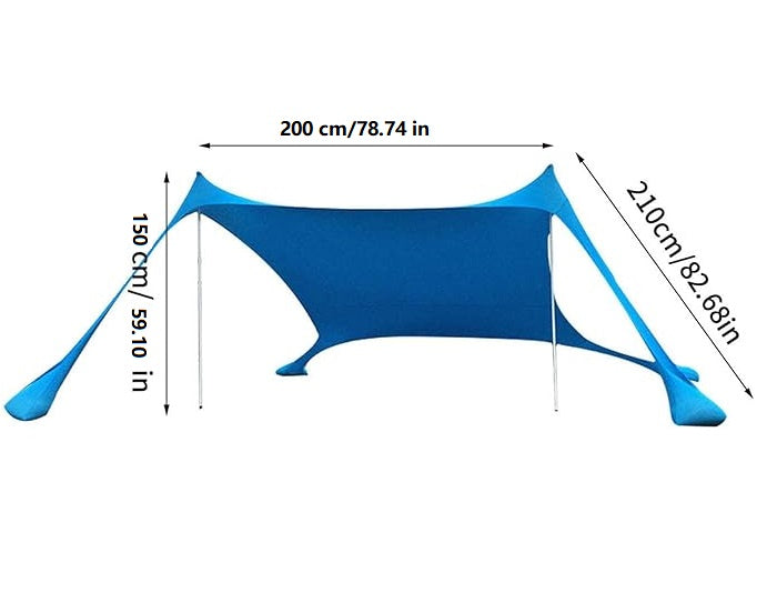 Ecotrek Portable Beach Canopy –Sun Shade Awning CNGH6021