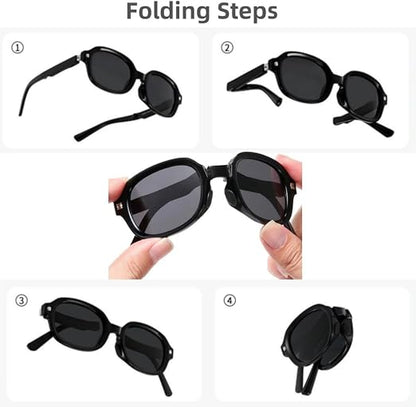 Ecotrek Polarised Folding Rectangular Sunglasses – UV380 Lightweight LX16-21