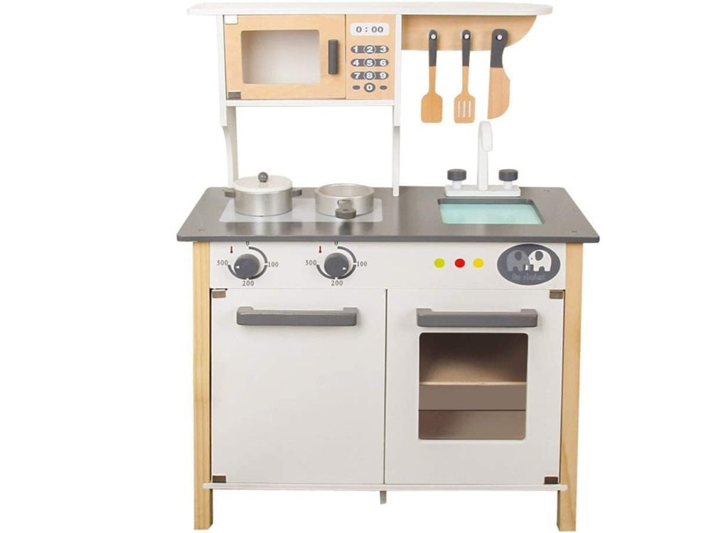 Wooden Play Kitchen Kids Kitchen Set Pretend Playset