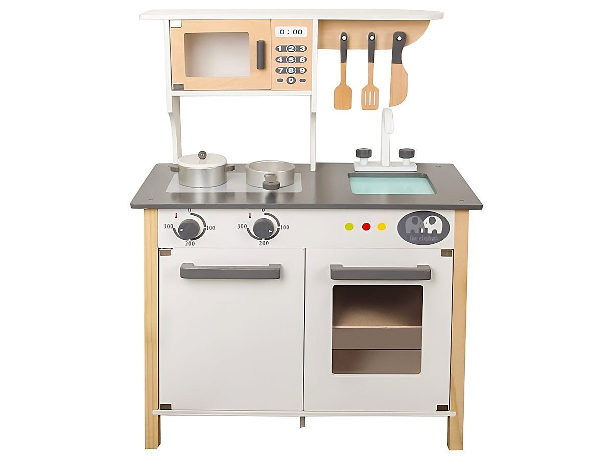 Wooden Play Kitchen Kids Kitchen Set Pretend Playset