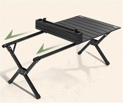 Outdoor Folding Picnic Table - Explorer Egg Roll Camping Table 90x60x42cm LFRD5046